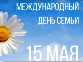 Международный день семей